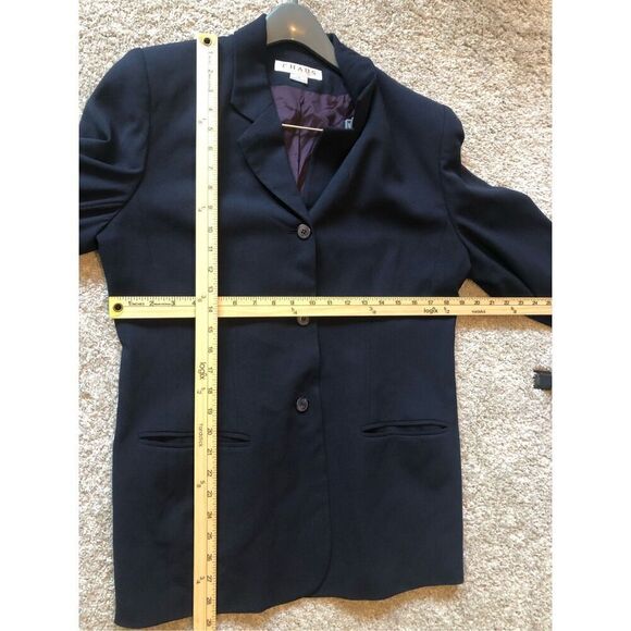 Chaus Women’s Black Elegant 2 Piece Suit Blazer and Pants Size Petite 14 - Picture 12 of 13